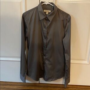 Banana Republic Gray Non-Iron Fitted Shirt - Long /Tall fit.